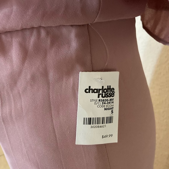 Pink off the Shoulder Formal Dress - Picture 8 of 8